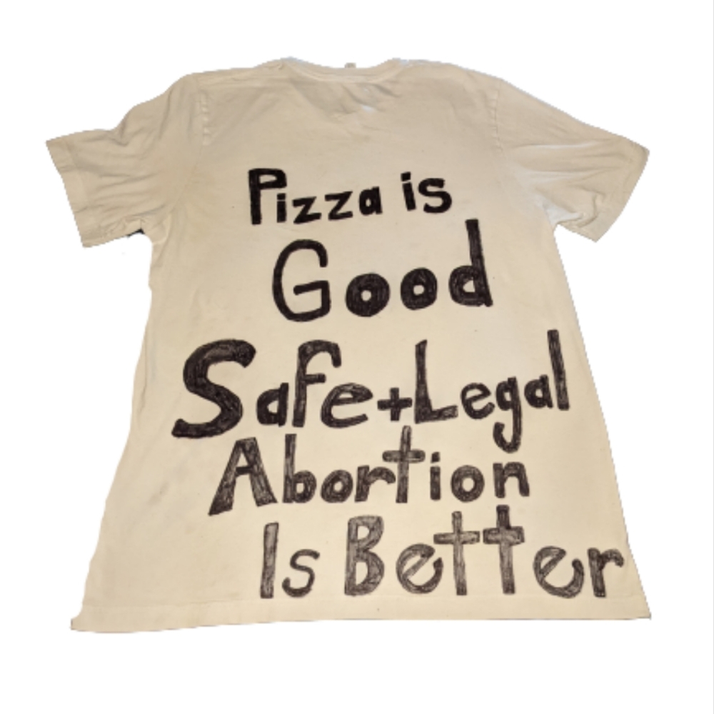 Last chance! Hand Crafted Safe and Legal Abortion T shirt Size Adult Large